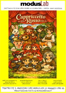 LOCANDINA CAPRICCETTO ROSSO TEATRARTE GRANDI 2025-2026