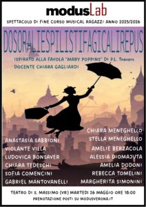 LOCANDINA MARY POPPINS MUSICAL 25-26