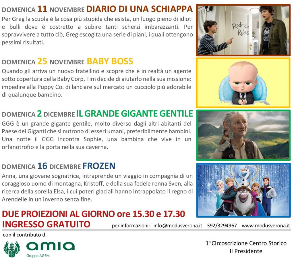 Cinema Bambini 18-19 - Teatro Modus Verona - Castelletti