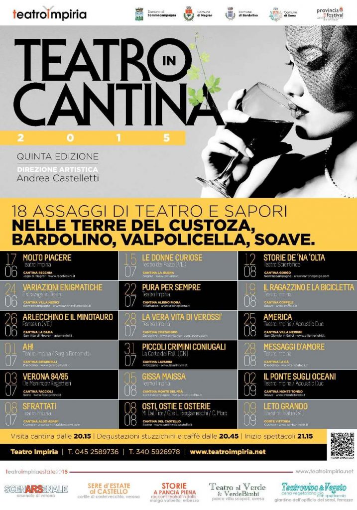 CARTELLONE Teatro in Cantina Impiria Modus Verona